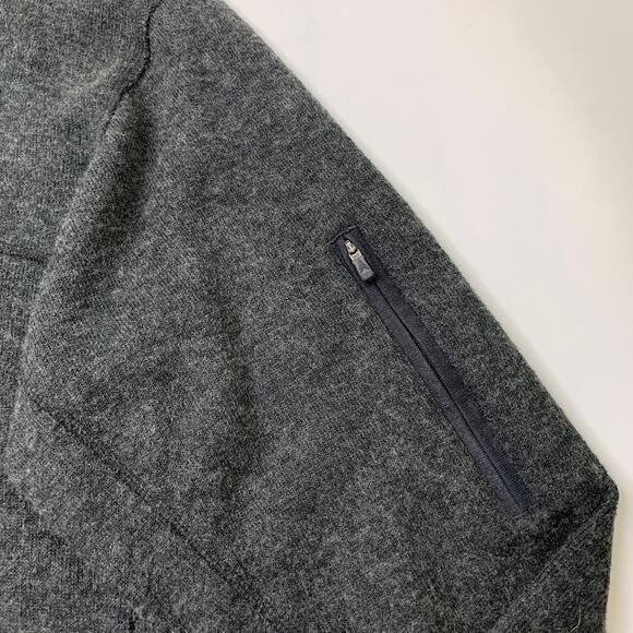 Columbia Sweatshirt Mens L Large Acrylic Wool Blend Half Zip Pullover Titanium - Picture 3 of 12